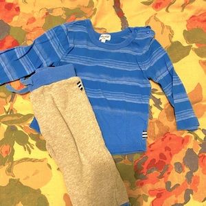Splendid brand baby outfit, super soft matching top and bottom, size 6-12 mos